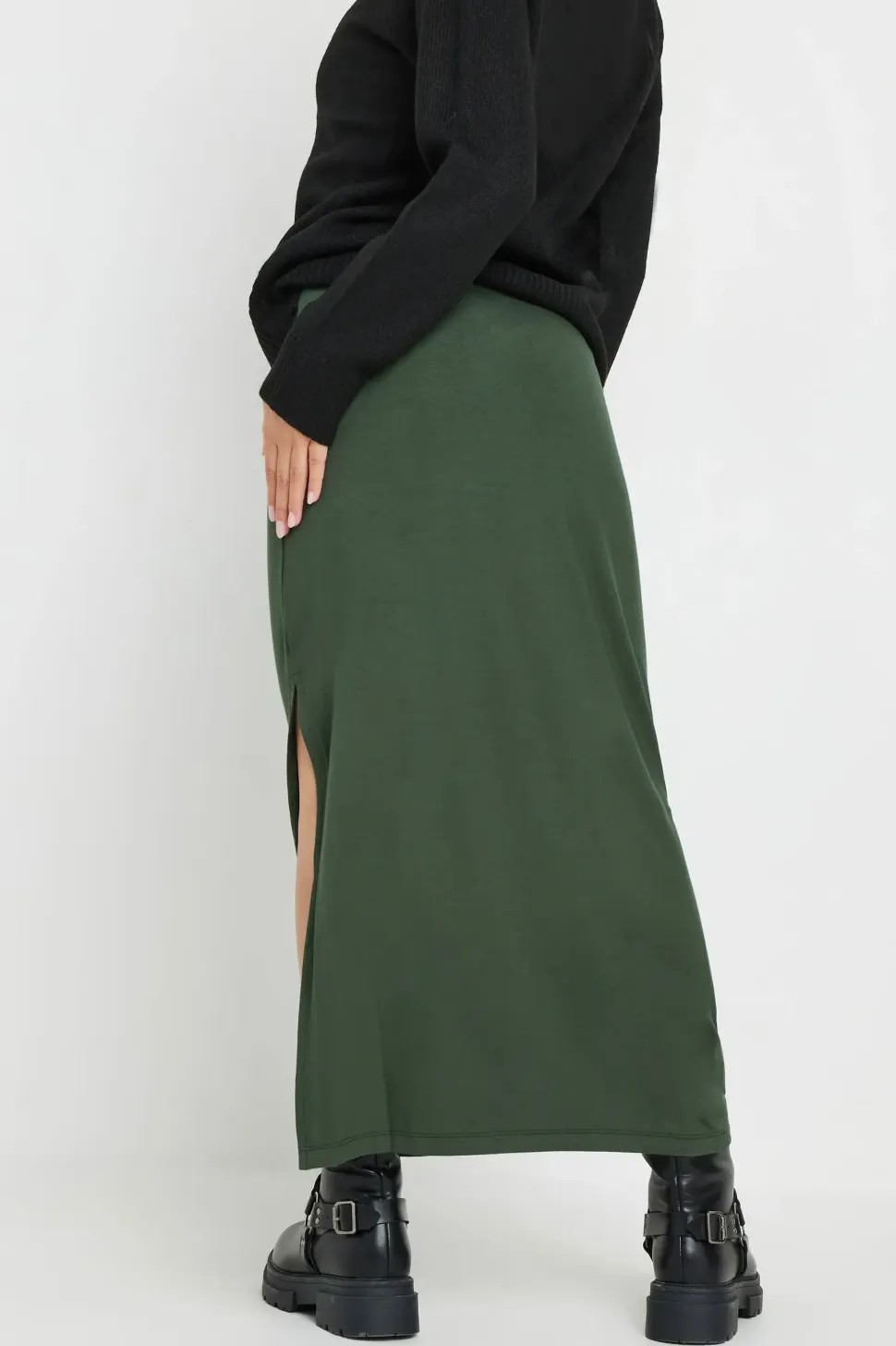 Petite Side Split Maxi Skirt
