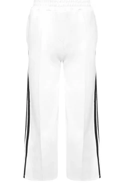 Petite Side Stripe Wide Leg Trousers