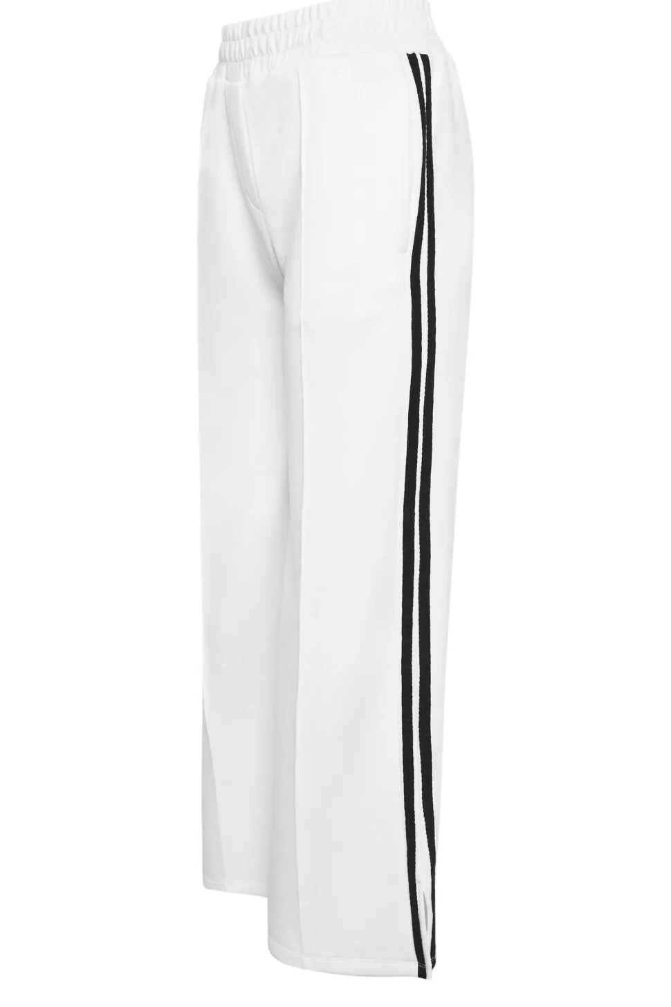 Petite Side Stripe Wide Leg Trousers