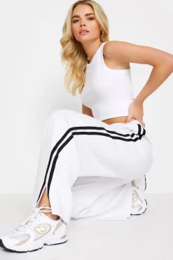 Petite Side Stripe Wide Leg Trousers