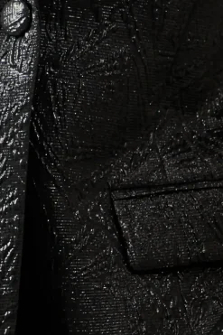 Petite Single Breasted Foil Blazer