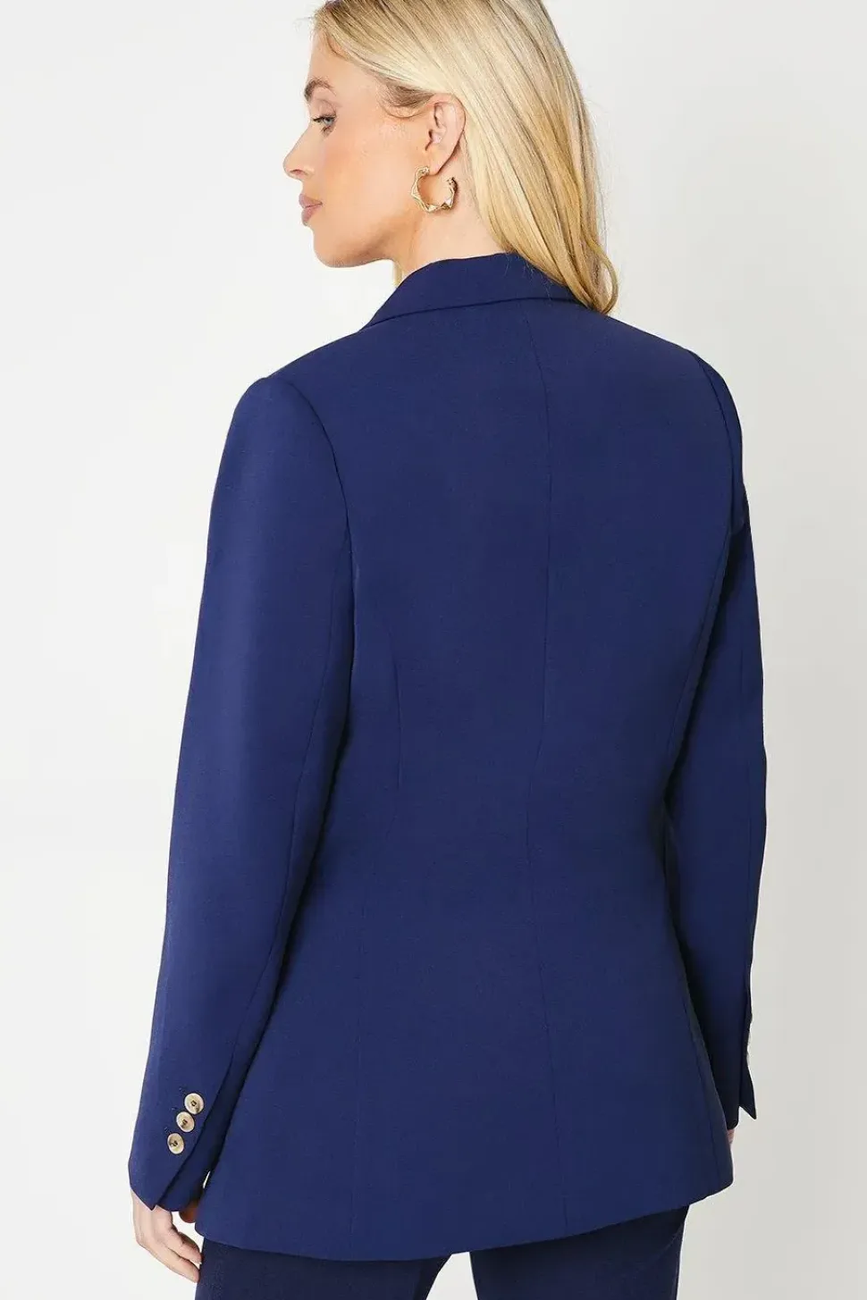 Petite Single Breasted Military Detail Blazer