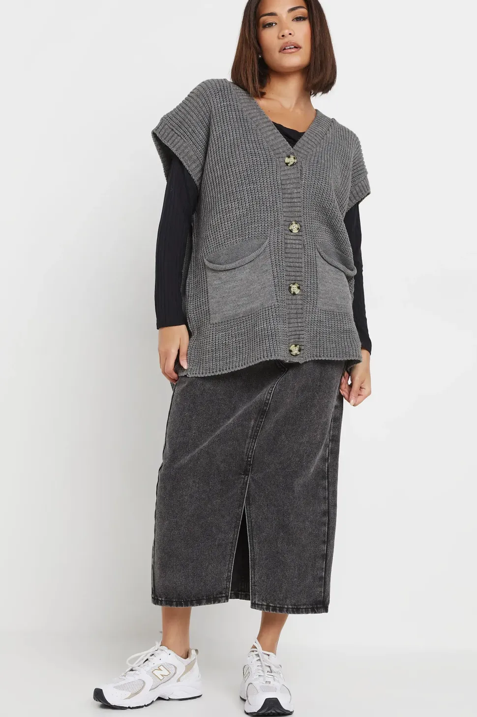 Petite Sleeveless Cardigan