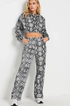 Petite Snake Print Bomber