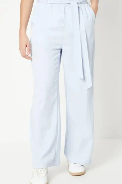Petite Soft Twill Paperbag Trouser