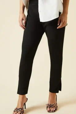 Petite Split Detail Ponte Trouser