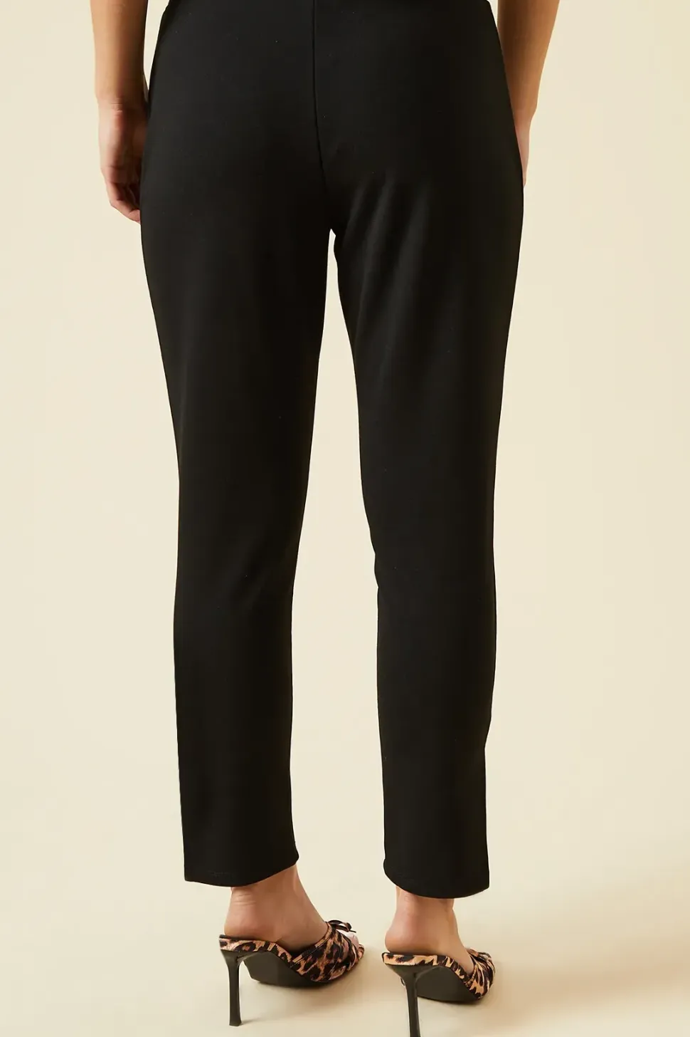 Petite Split Detail Ponte Trouser