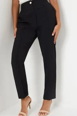 Petite Split Hem Tapered Trousers