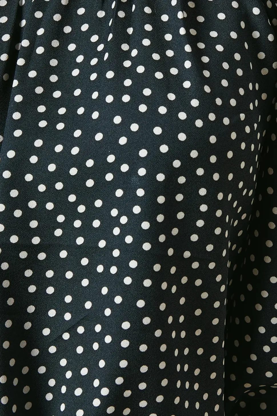 Petite Spot Shoulder Detail Shirred Hem Blouse