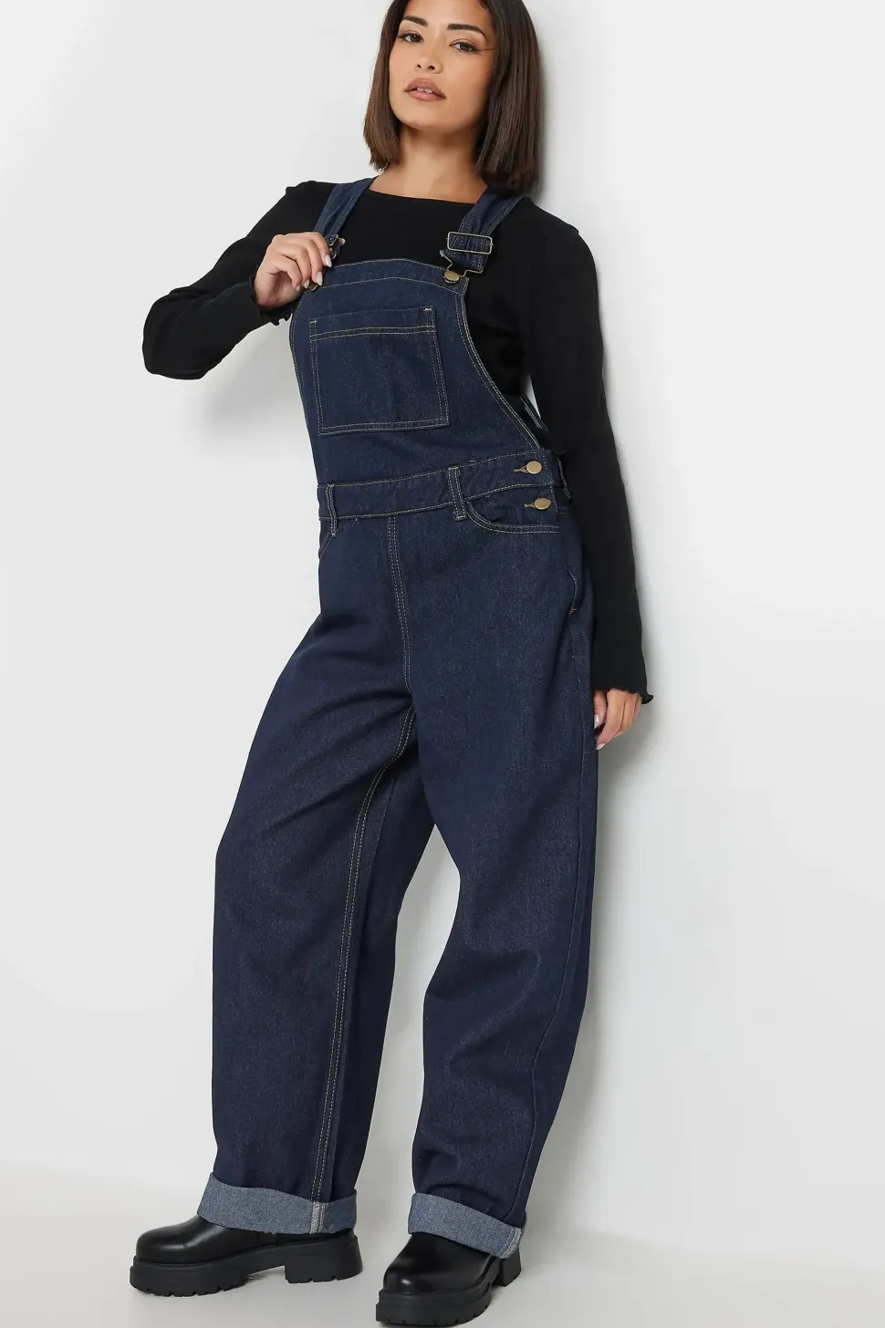 Petite Straight Leg Dungarees