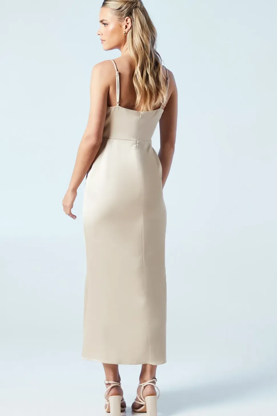 Petite Strappy Tie Detail Bridesmaids Dress