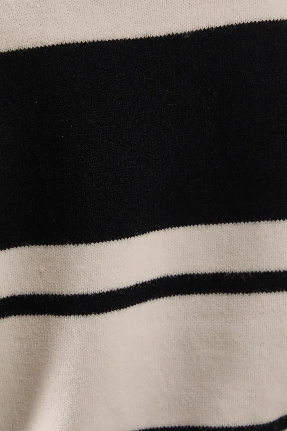 Petite Striped Colour Block Roll Neck Jumper
