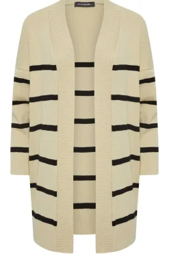 Petite Stripe Midi Cardigan