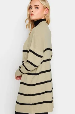 Petite Stripe Midi Cardigan