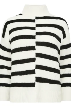 Petite Stripe Turtle Neck Jumper