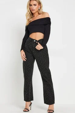 Petite Studded Jeans