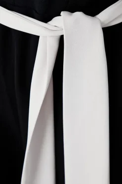 Petite Tailored Contrast Wide Leg Jumpsuit
