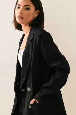 Petite Tailored Double Breasted Blazer