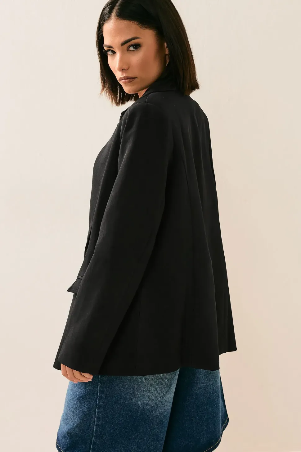 Petite Tailored Double Breasted Blazer
