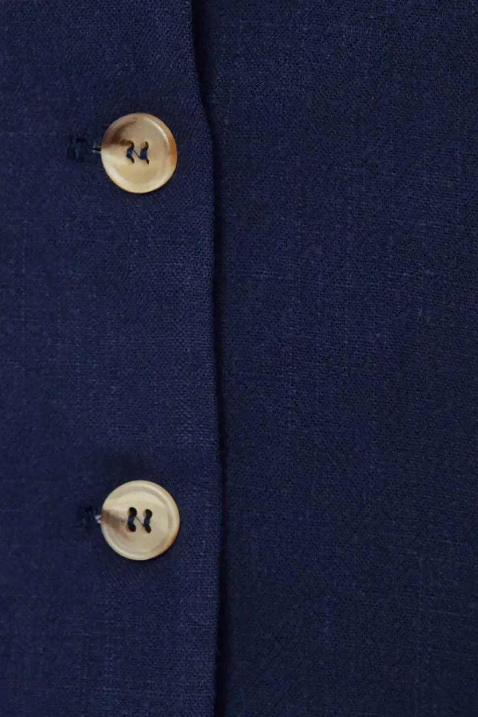 Petite Tailored Linen Waistcoat