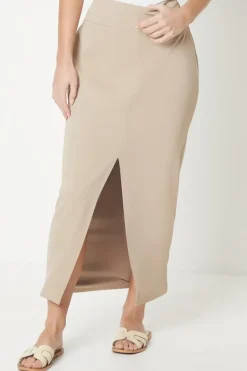 Petite Tailored Midi Skirt