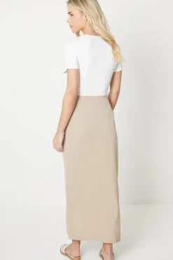 Petite Tailored Midi Skirt