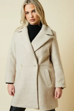Petite Teddy Boyfriend Coat