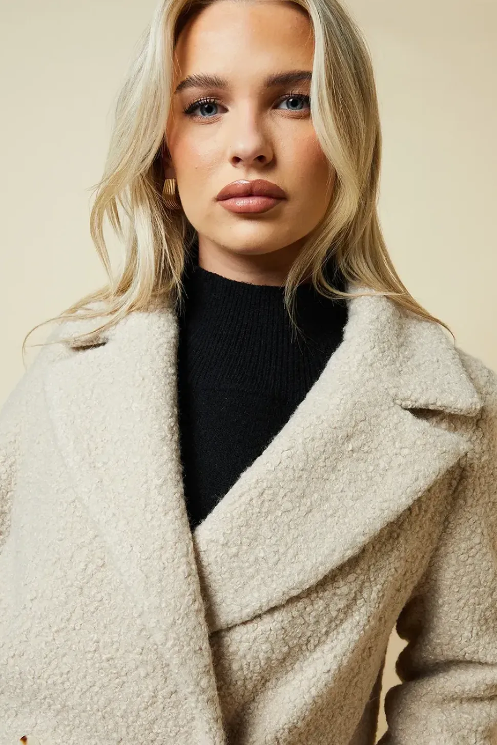 Petite Teddy Boyfriend Coat