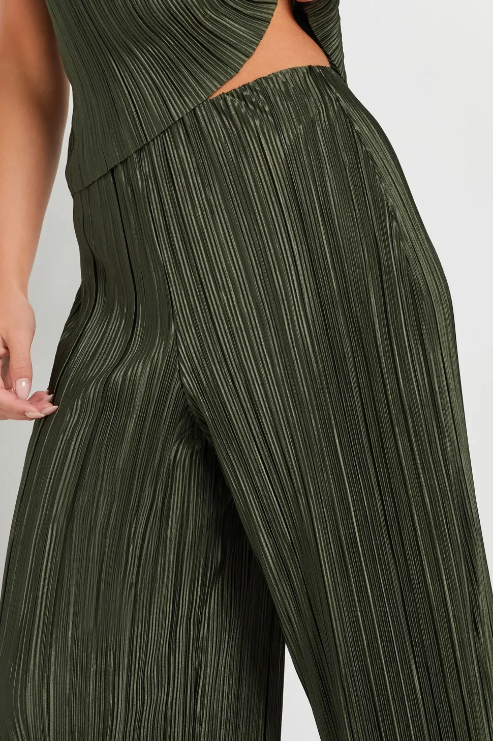 Petite Textured Trousers