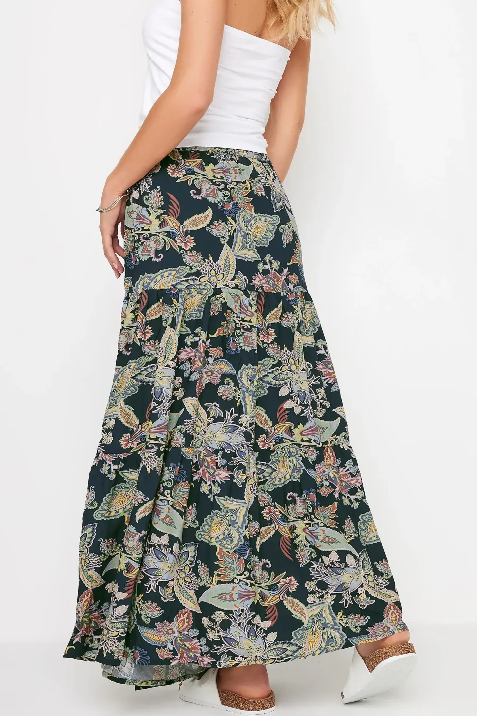 Petite Tiered Maxi Skirt
