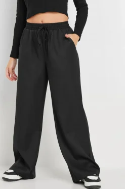 Petite Tie Wide Leg Trousers