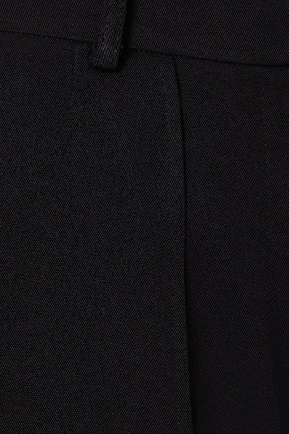 Petite Top Stitch Patch Pocket Wide Leg Trouser