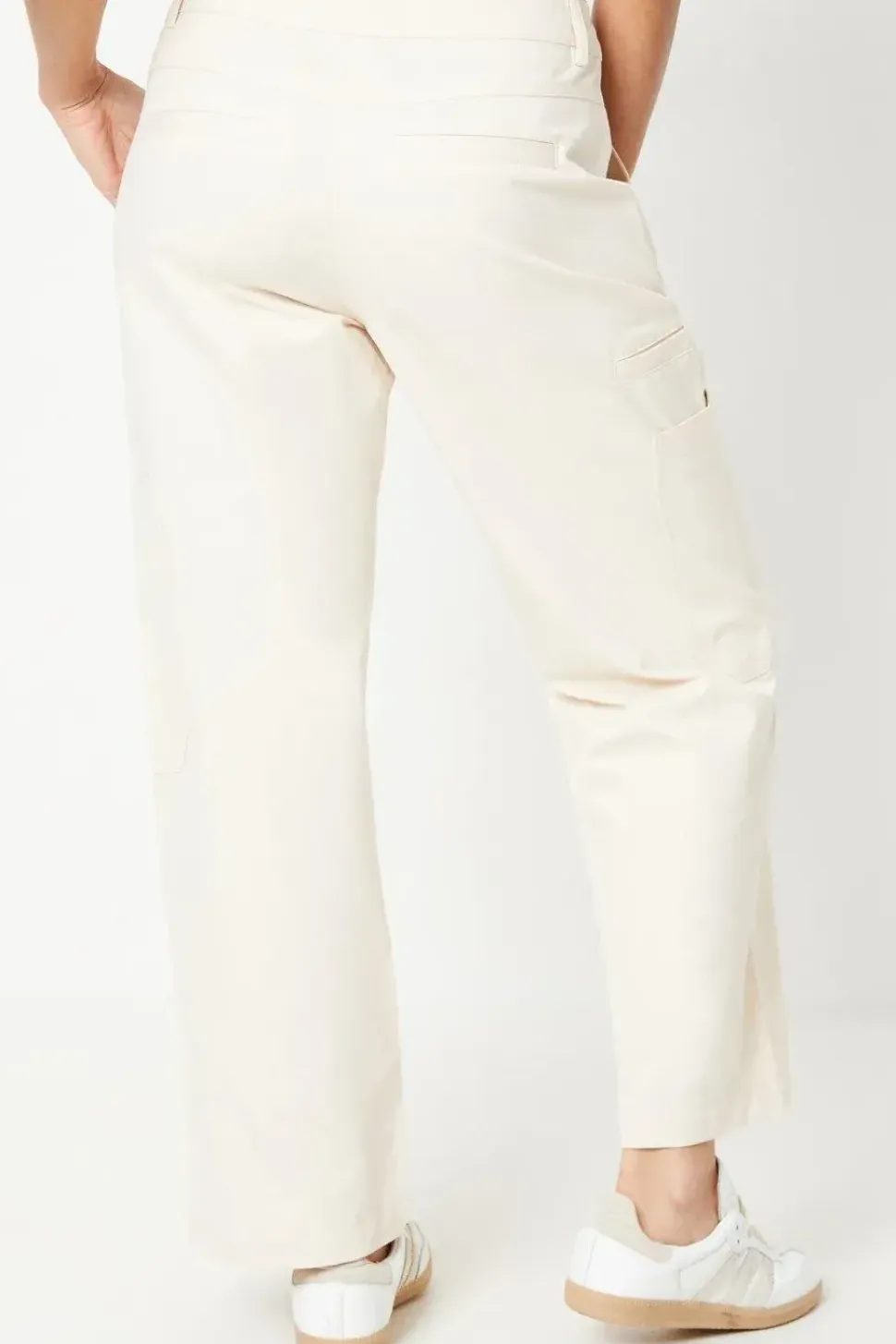Petite Twill Cargo Pocket Detail Trouser