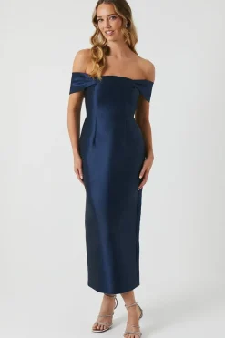 Petite Twill Column Bridesmaids Dress