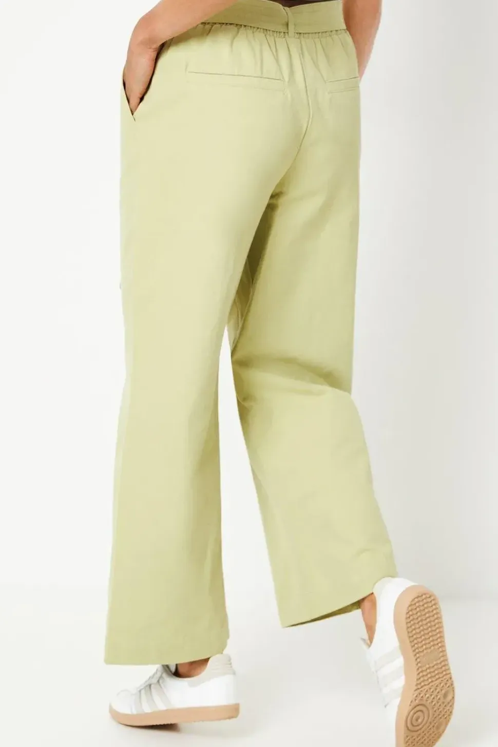 Petite Twill Paperbag Trousers
