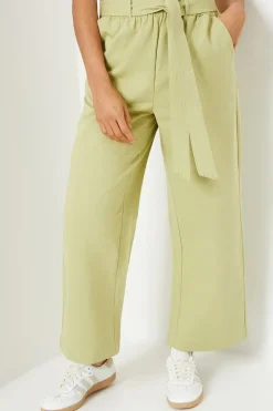 Petite Twill Paperbag Trousers