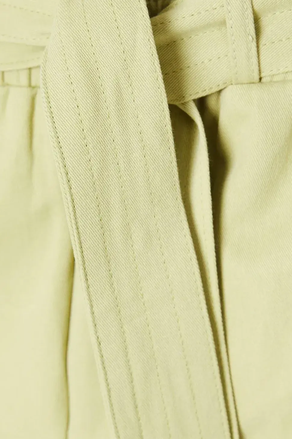 Petite Twill Paperbag Trousers