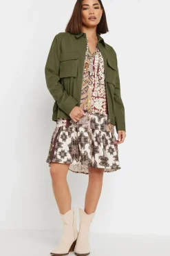 Petite Utility Bomber Jacket