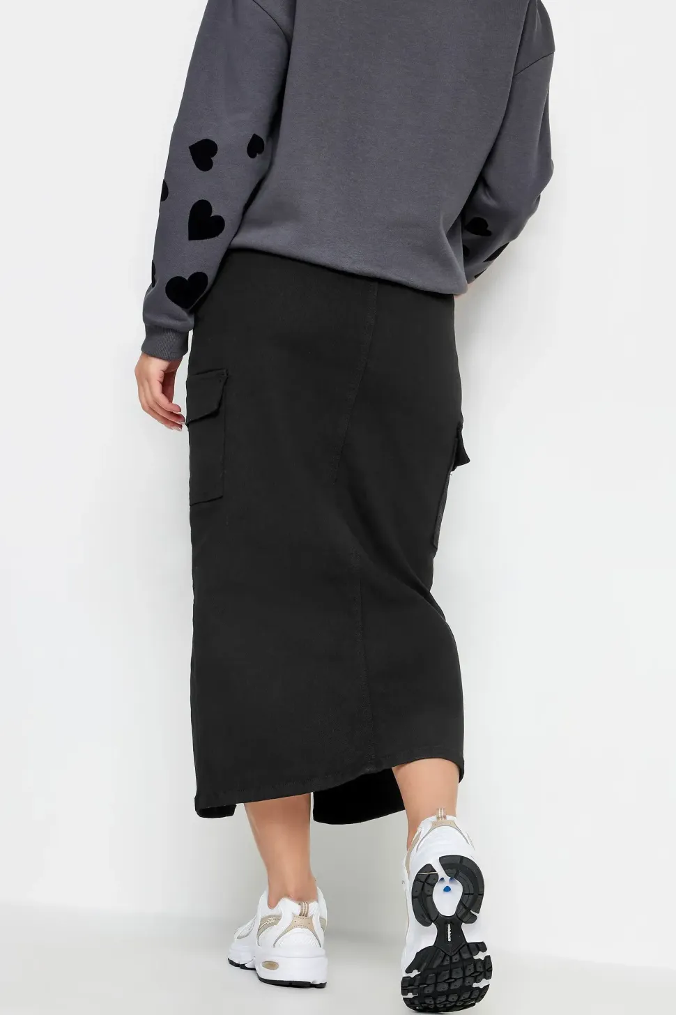 Petite Utility Midi Skirt