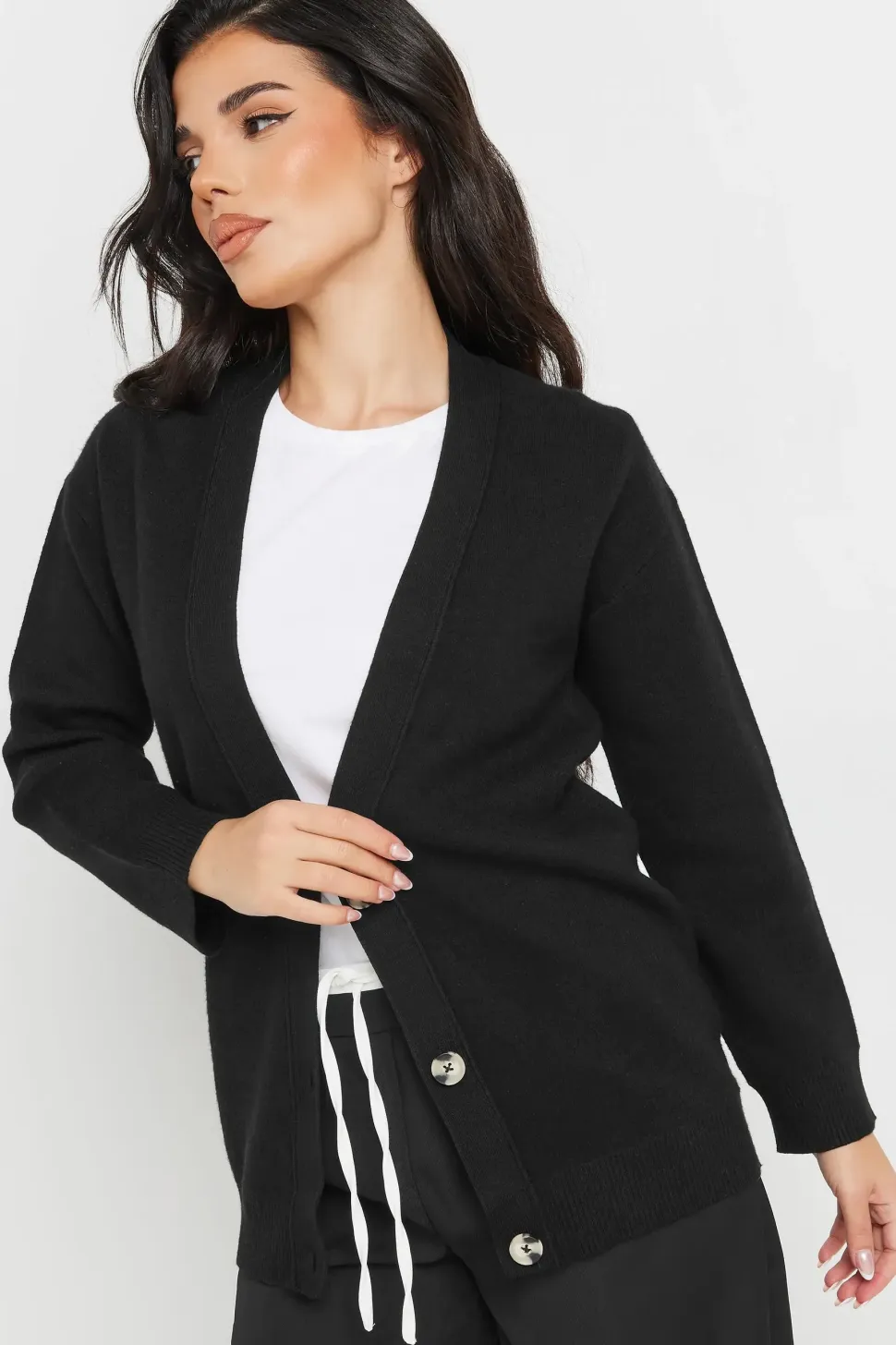 Petite V-Neck Cardigan
