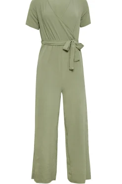 Petite V-Neck Wrap Jumpsuit