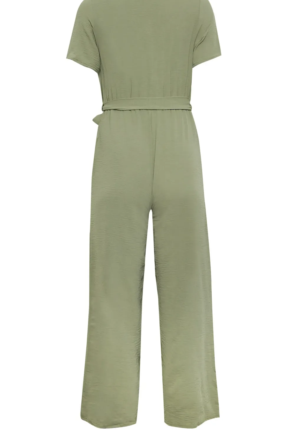 Petite V-Neck Wrap Jumpsuit