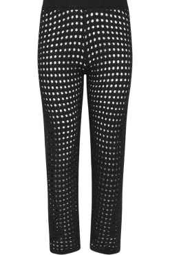 Petite Wide Leg Crochet Trousers