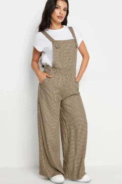 Petite Wide Leg Dungarees