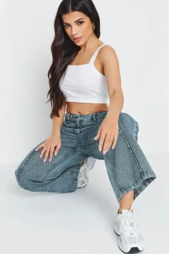 Petite Wide Leg Jeans