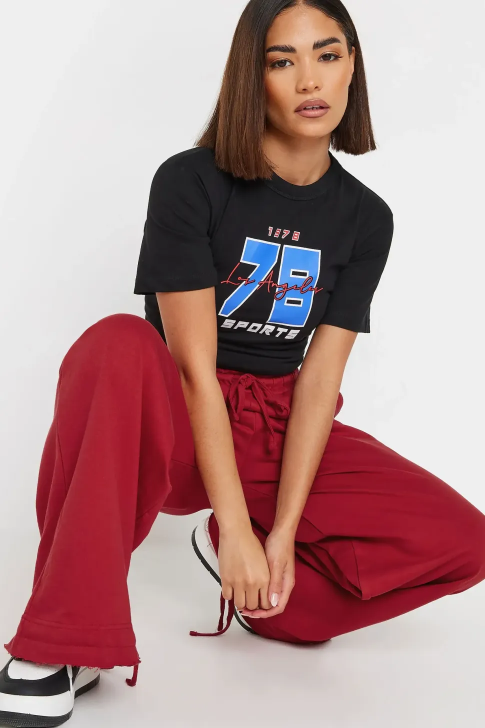 Petite Wide Leg Joggers