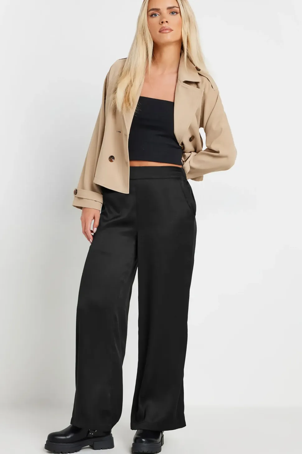 Petite Wide Leg Trousers