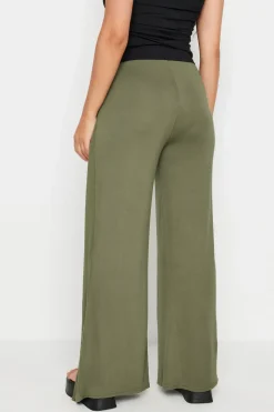 Petite Wide Leg Wrap Trousers