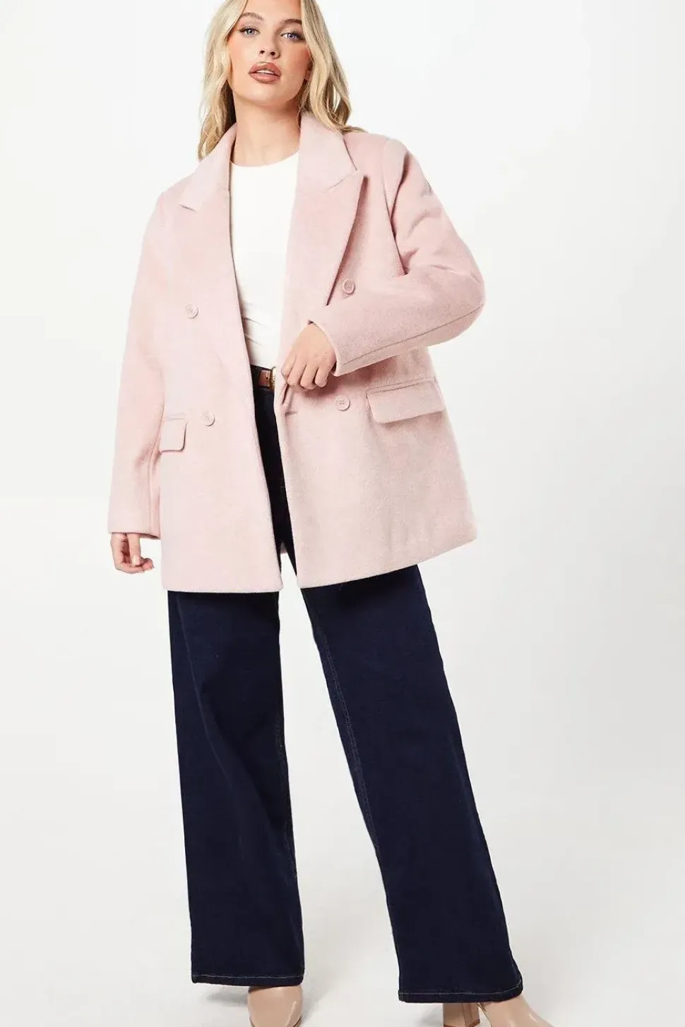 Petite Wool Blazer Coat