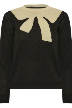 Petite Woven Bow Jumper